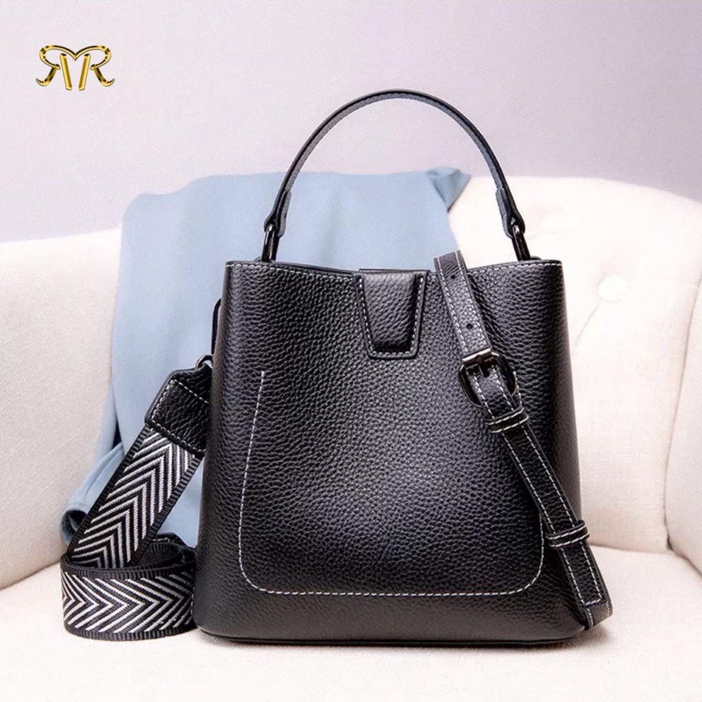 SHELLA 2 IN 1 TALI - TAS SELEMPANG SLING BAG WANITA KEREN MODIS MANIS CANTIK FEMINIM BUCKET POLOS PESTA