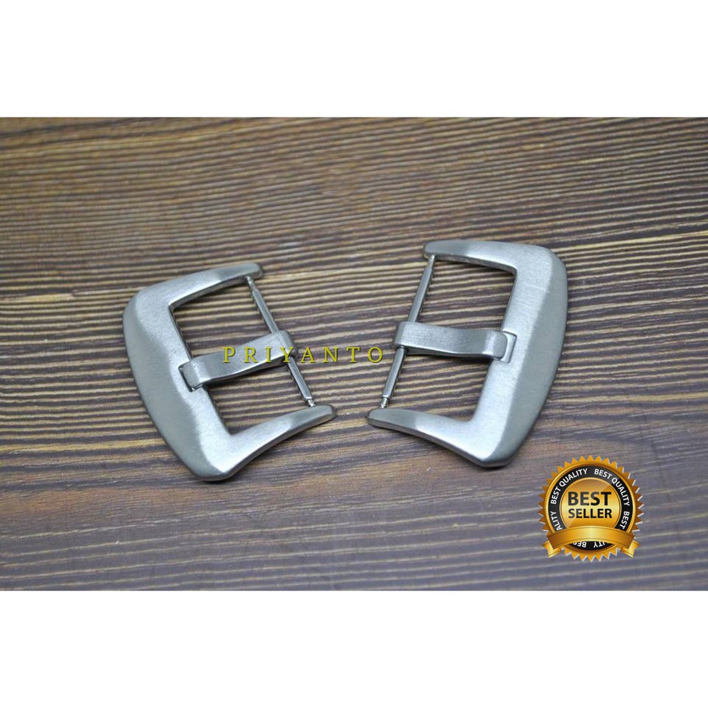 BUCKLE TALI JAM TANGAN STAINLESS STELL 22 24mm silver