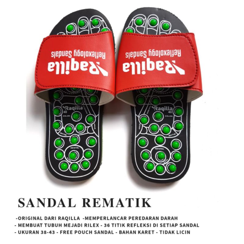 Sandal kesehatan rematik sendal refleksi akupuntur terapi kaki