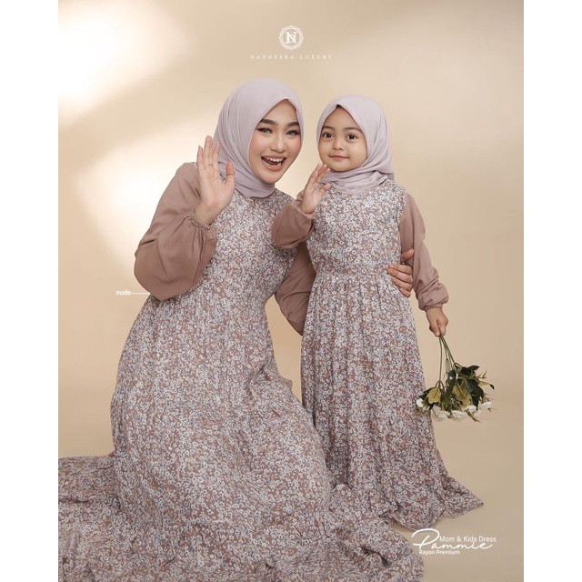 PAMMIE MOM & KIDS DRESS//NADHERA LUXURY//COUPLE DRESS NADHERA//TERBARU//TERLARIS//COD