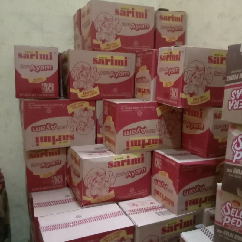 

SARIMI AYAM dan BASO SAPI DUS isi 40Pcs