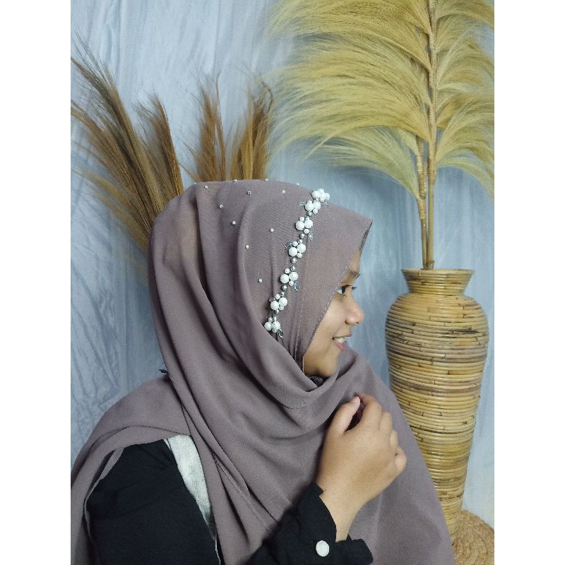 Pashmina Payet Mutiara Tabur || Pasmina Tali Payet Mutiara Tabur Full Head || Pastan Tali Payet Muti