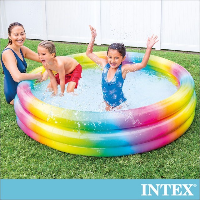 Kolam Renang Anak Jumbo INTEX 58449 Wild Geometry Pool 168 x 38 cm