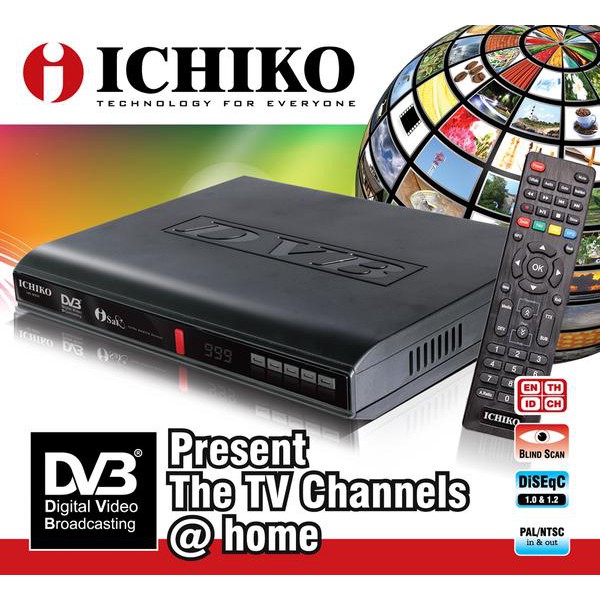 Set Top Box Ichiko Dvb-8000 Dvb-T2 Receiver Siaran Tv Digital(free Kabel HDMI)