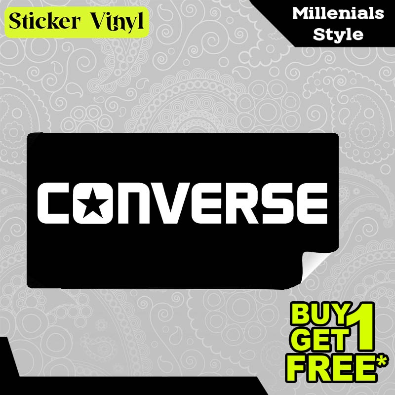 

Stiker Sticker Converse Star Logo Gambar Unik Desain Keren dan Kekinian Aesthetic Bahan Vinyl Satuan Anti Air