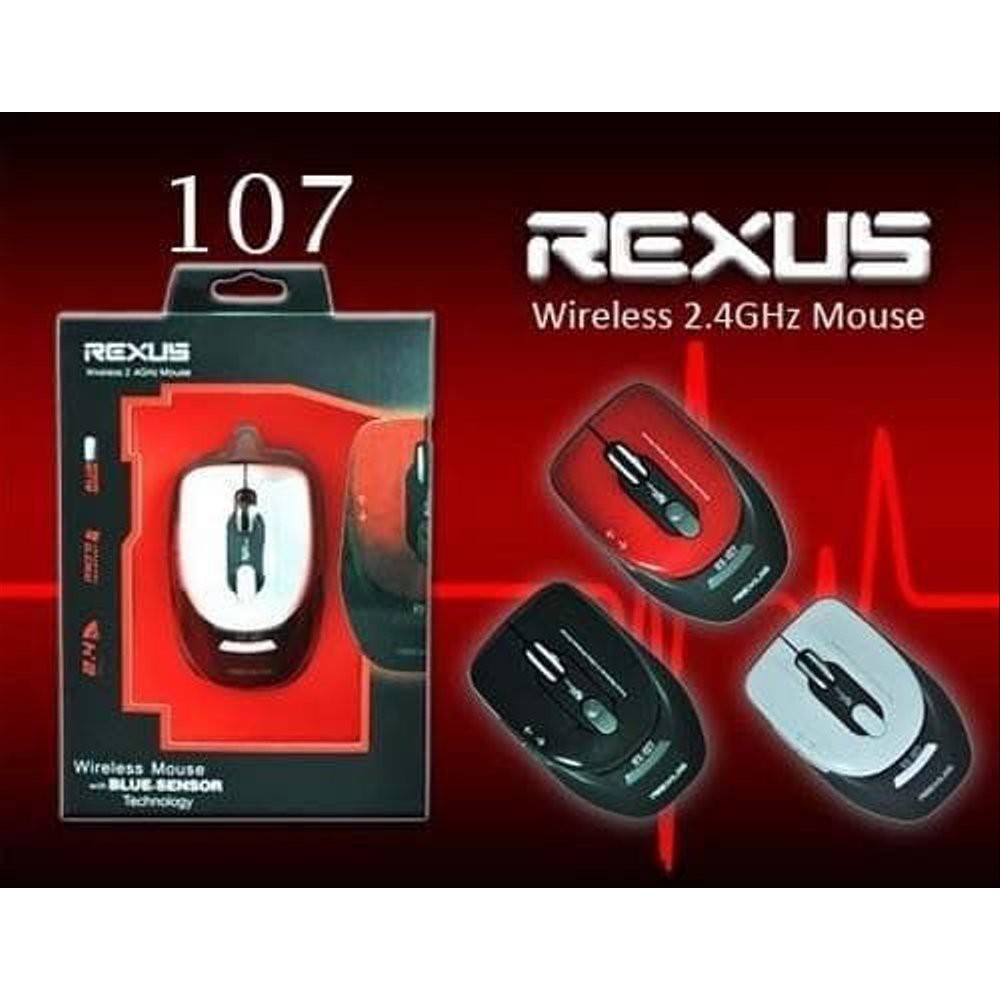 MOUSE WIRELESS GAME GAMING REXUS XIERRA RX-107 OFFICE KOMPUTER LAPTOP