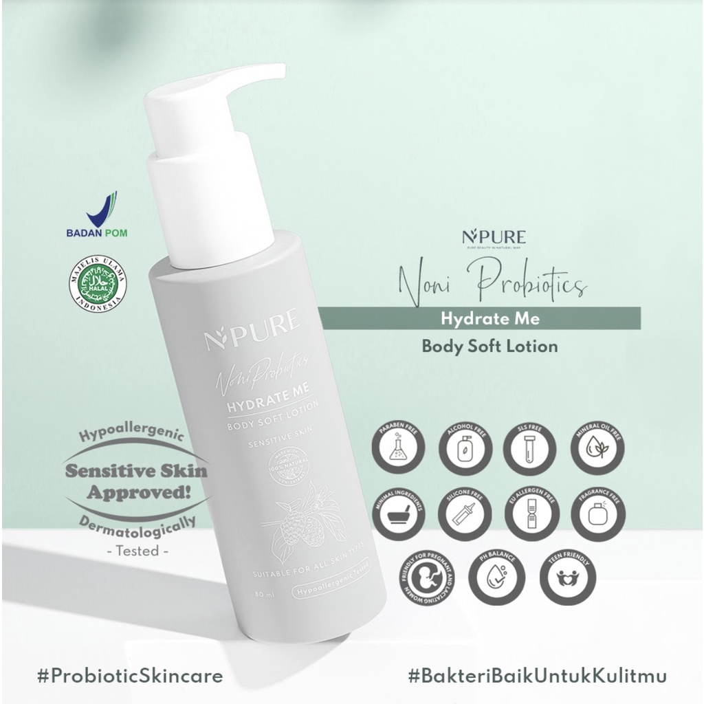 Npure Noni Probiotics Hydrate Me - Body Soft Lotion