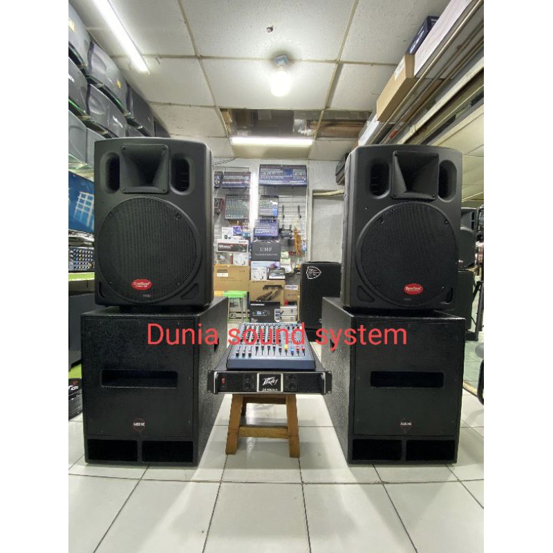 paket sound system profesional lengkap baretone subwoofer 15inch hardwell