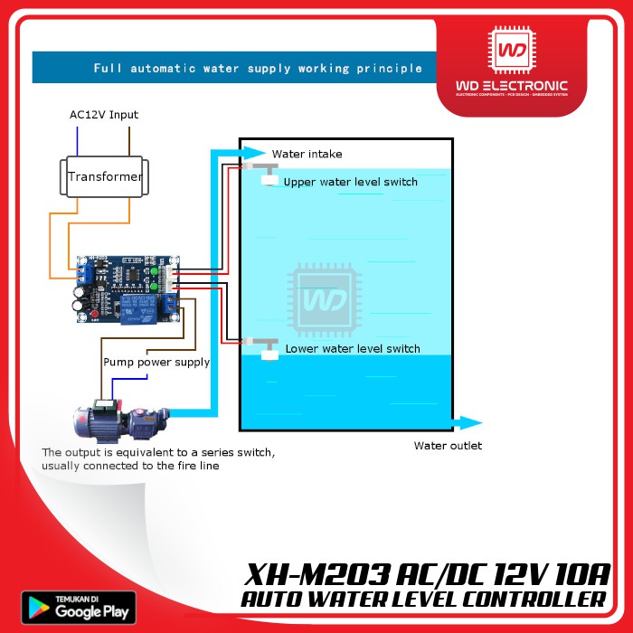 XH-M203 WATER LEVEL CONTROLLER AUTOMATIC XH M203