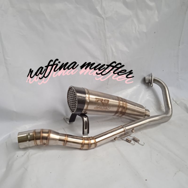 knalpot motor  Mugello R9 laser sarang tawon 50mm