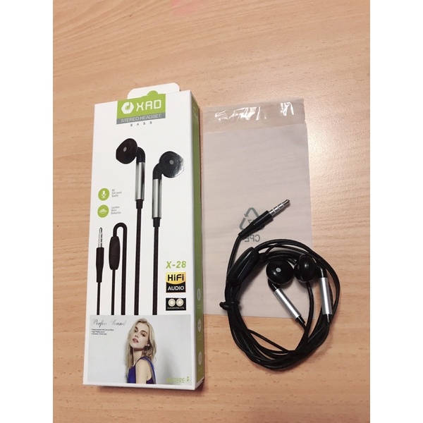 BUDS IN-HF / HEADSET / HEDSET / HANDSFREE / EARPHONE XRD X-28 BASS TERBAIK