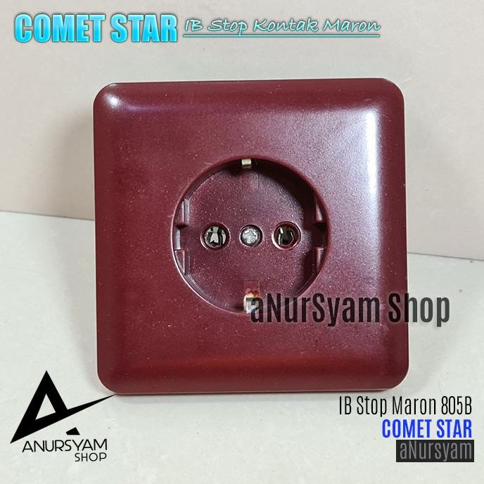 IB Stop Kontak Brown COMET STAR 805B IB Stop Merah Maron anursy44 Segera Beli