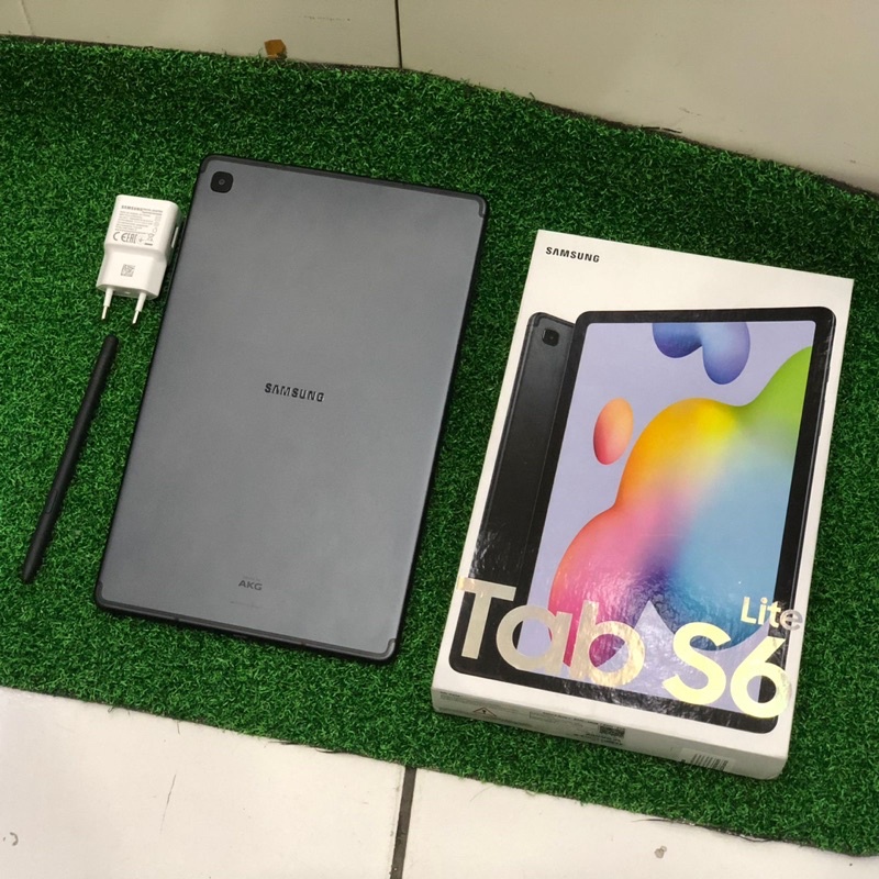 samsung tab s6 lite 4/128gb second bekas pakai fullset ori mulus