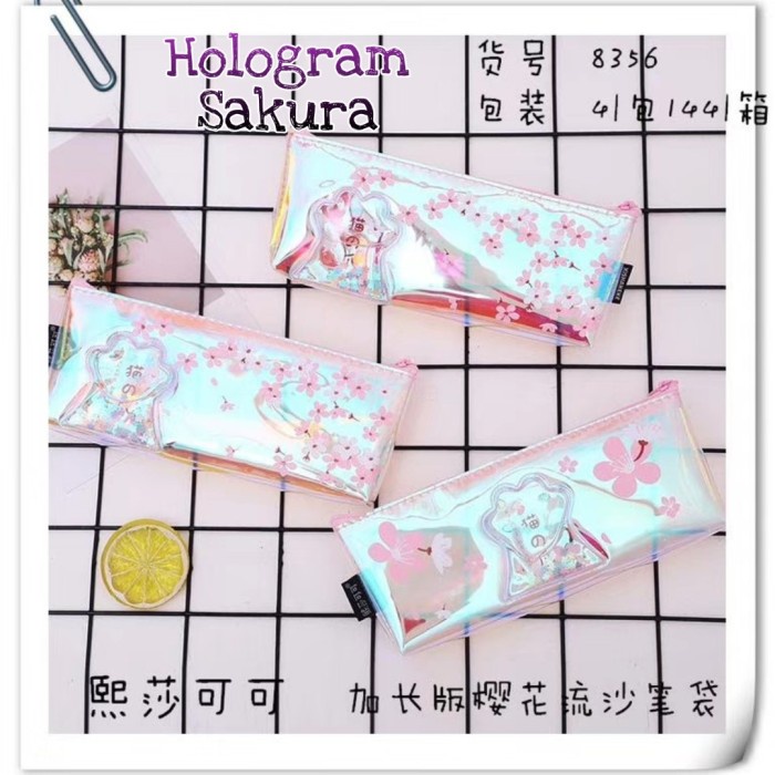 

Mudah Tempat Pensil Hologram Pencil Case Korea Style Sakura Justice Smiggle Terbatas