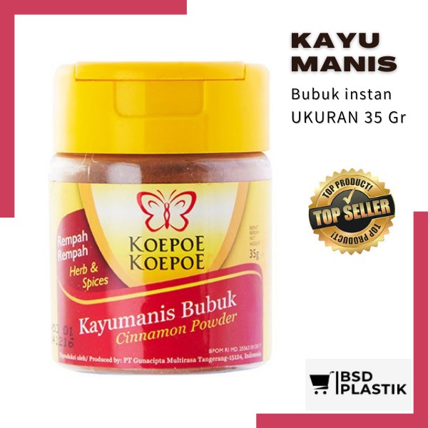 

Bubuk Kayu Manis Cinnamon Powder Cap Koepoe-koepoe 35 gram