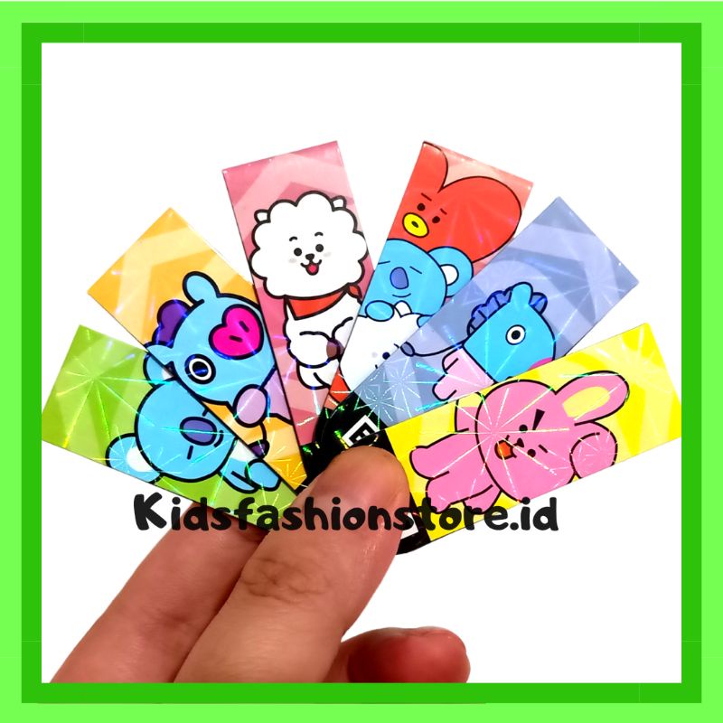 

pembatas buku magnet karakter bts21 bookmark bt21 BTS
