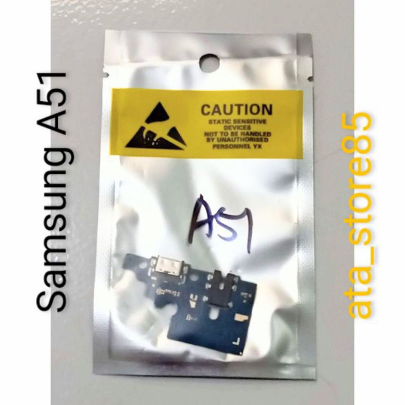 Papan Charger Samsung A51 PCB UI+Mic Connector Charger Board Konektor Cas Flexible Flexibel Carger Original