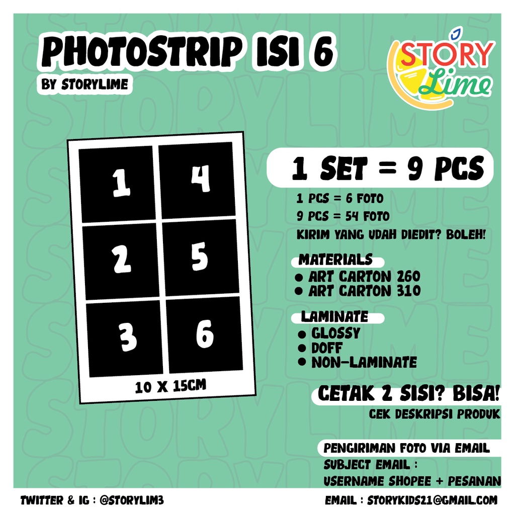 Cetak Photocard Tumpul Rounded, Photostrip, Postcard (HARGA PER SET, LEBIH MURAH, BISA BOLAK BALIK)