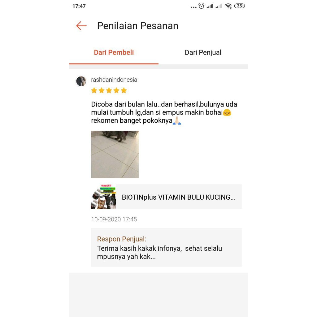 BIOTINplus VITAMIN BULU KUCING ANJING CAT DOG PENUMBUH BULU RONTOK OBAT PENYAKIT KULIT ANTI RONTOK