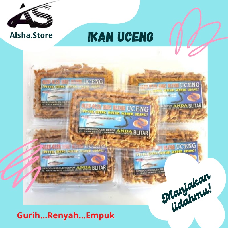 Makanan Ringan Jajanan Cemilan Oleh Oleh Khas Blitar Ikan Iwak Uceng Goreng Wadah Praktis Murah Siap