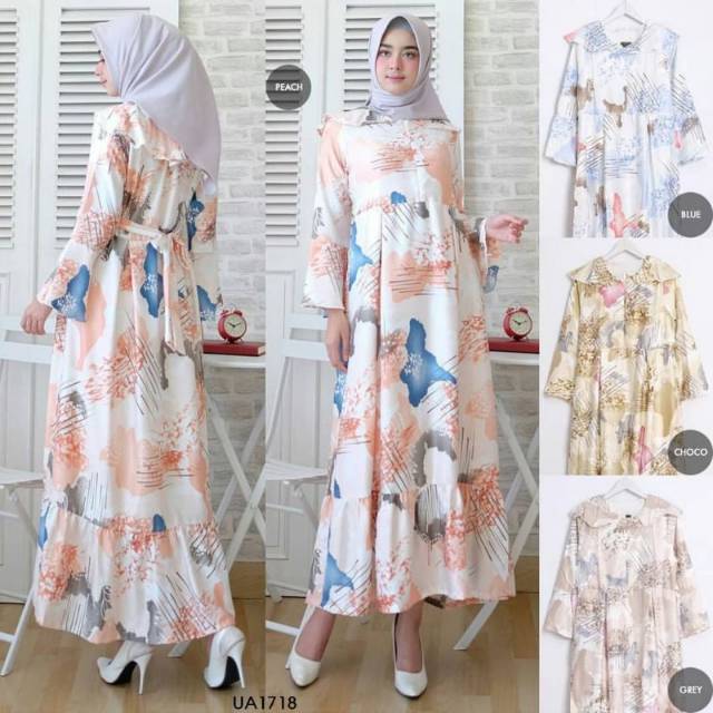 GAMIS CANTIK MAXMA FIT TO L BAJU GAMIS WANITA TERBARU REALPICT DRESS MUSLIM FASHION TRENDY ORIGINAL