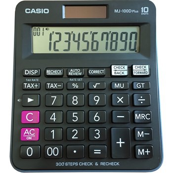 

Kalkulator CASIO MJ 100D PLUS Original - 10 Digit - 2 Power - Tax Calculation - Kalkulator Dagang