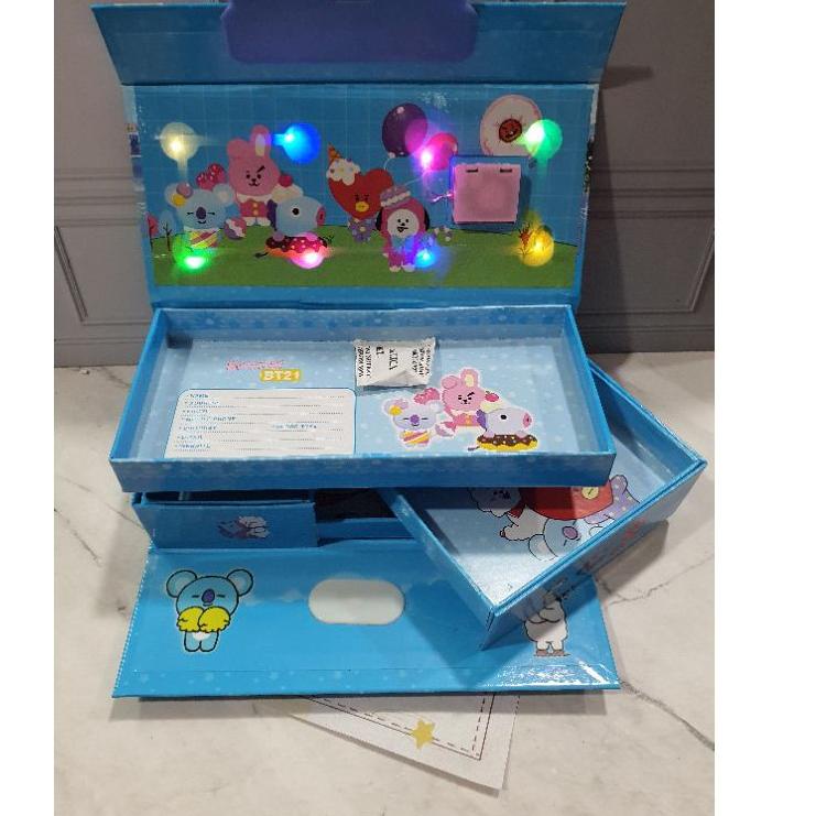 

Hadir Khusus kotak pensil KODE password ada LAMPU/pencil case/KODE LED