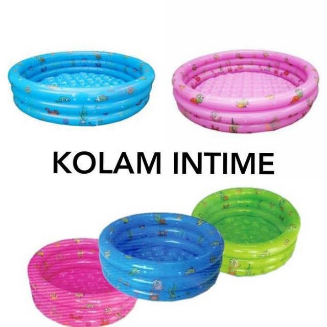 Intime 3-Ring Pool Kolam Renang Tiup Anak ukuran 100cm YT026A