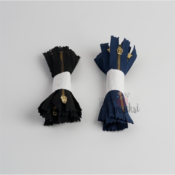 12 pcs Resleting Jeans Gigi Besi Emas 4&quot; (10 cm)  Gigi #3