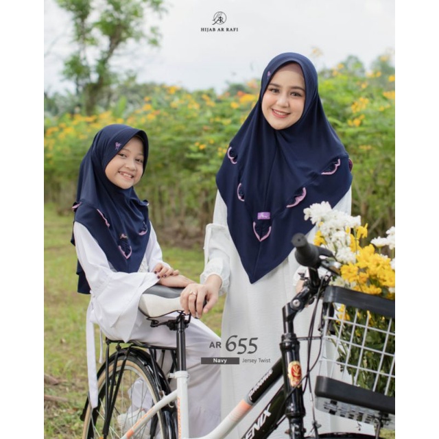 Terbaru✔️ Hijab Ar Rafi AR 655 jilbab kerudung bergo instan couple kembaran ibu anak krudung kids re