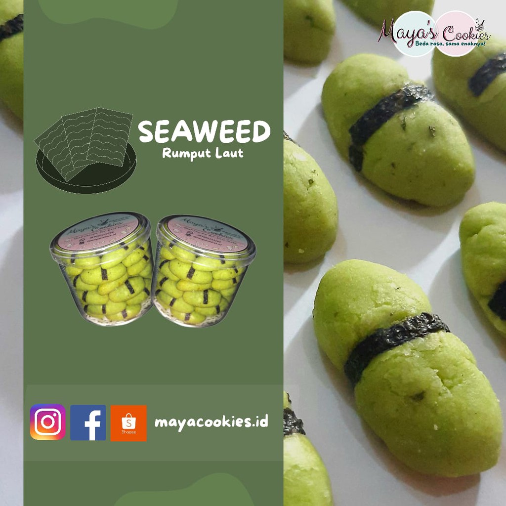 

Rumput Laut ( seaweed cookies)