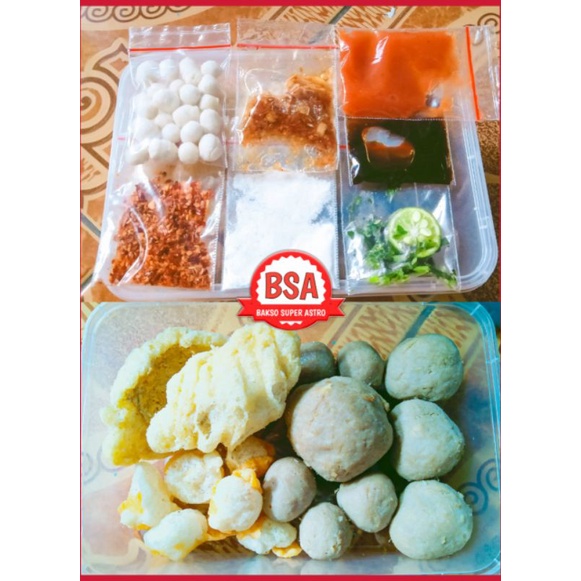 

Bakso sapi instan paket komplit