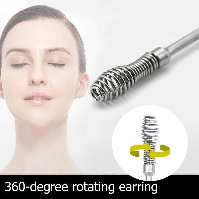 Alat Pembersih Kotoran Telinga Set Korek Kuping Aman Ear Wax Picker / Alat Korek Kuping Stainless Steel Awet Anti Karat Tahan Lama Murah Original / Korek Telinga Dewasa Bahan Stainless