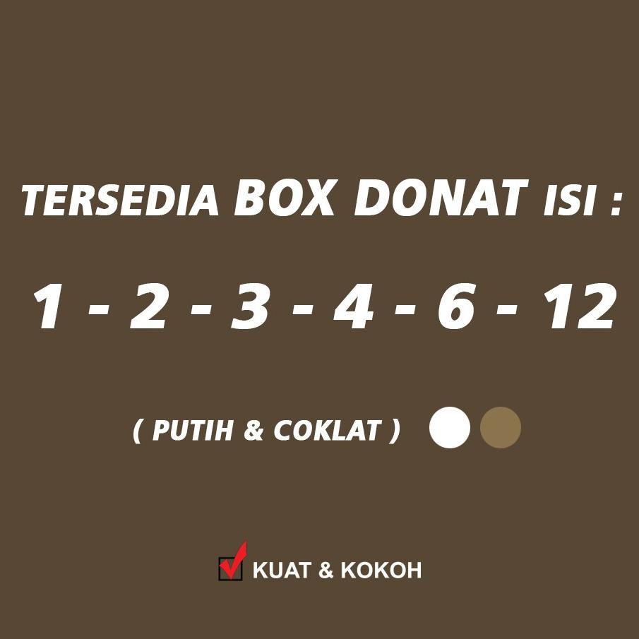 

Kotak Box Dus Donat Coklat Isi 12 -( 10 Pcs )