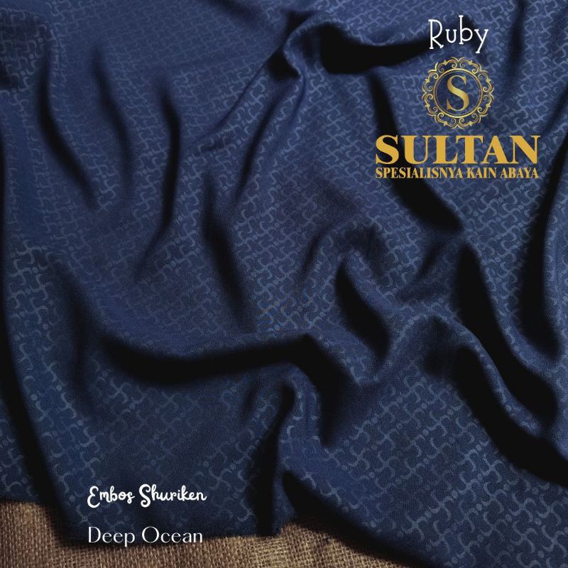 50CM EMBOS SHURIKEN RUBY DEEP OCEAN WOLLYCREPE KAIN SULTAN