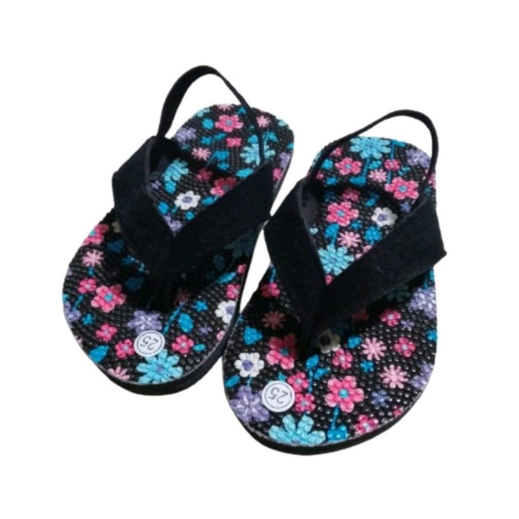 SANDAL BABY PEREMPUAN_SANDAL MOTIF BUNGA FLOWER TERBARU