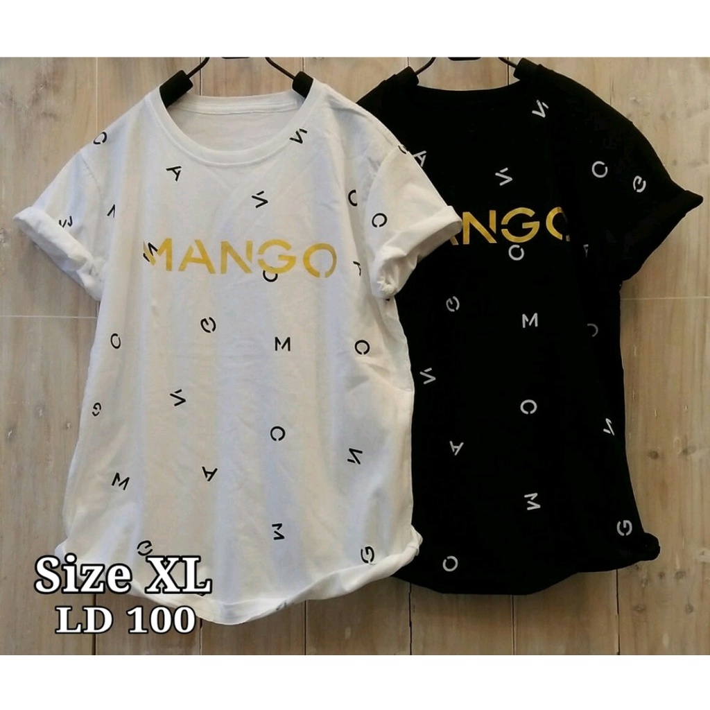 Kaos Wanita Fit XL LD 100cm Lengan Pendek Baju Perempuan Distro Jumbo Oversize Bigsize Pakaian Tshir