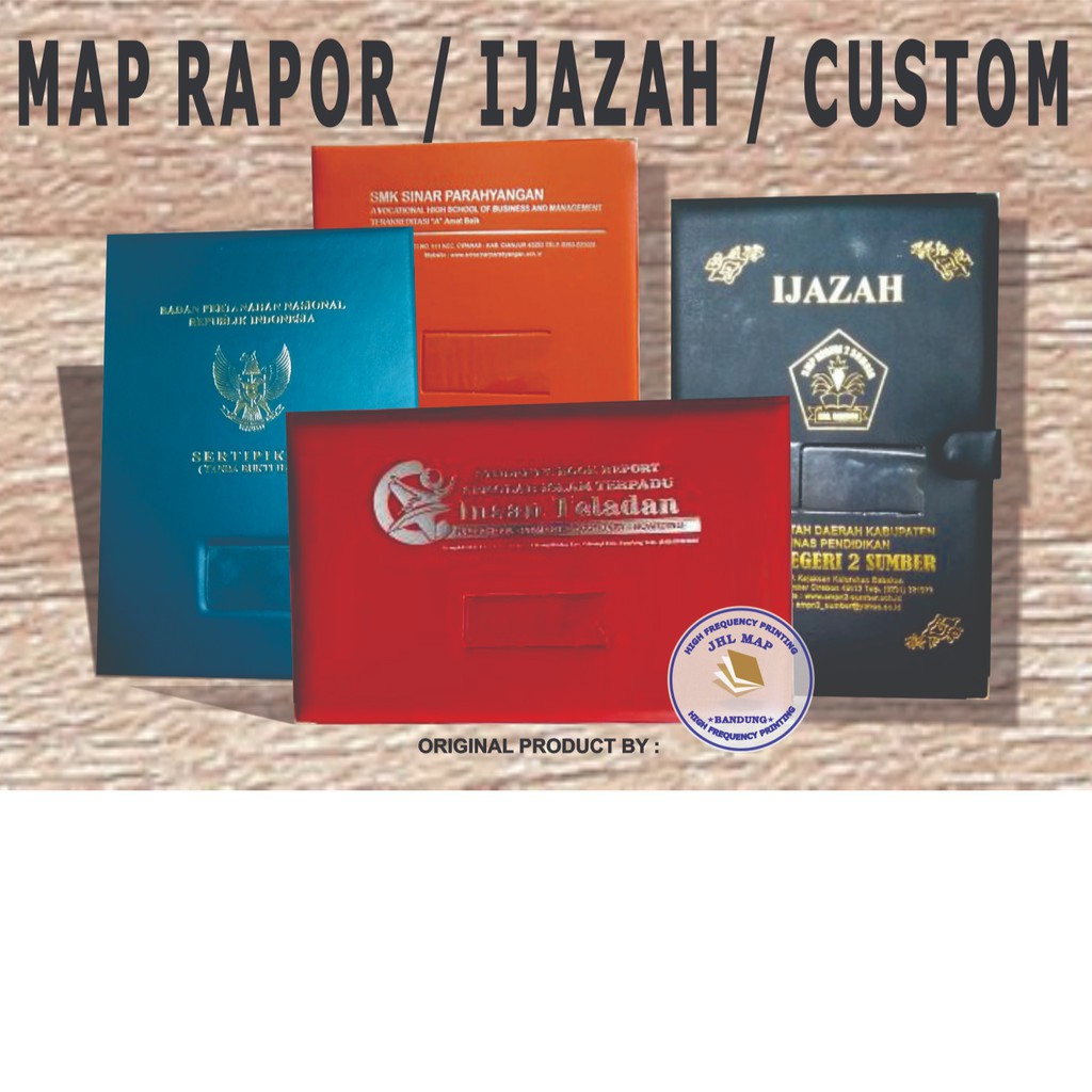 

( CUSTOM ) Map Ijazah/Rapor/Arsip/Dokumen Minimum Order 100pcs