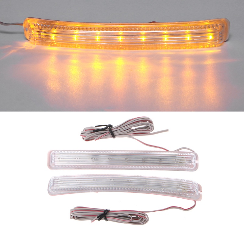 Sun 2Pcs Lampu LED Strip Lembut Untuk Sein Spion Mobil