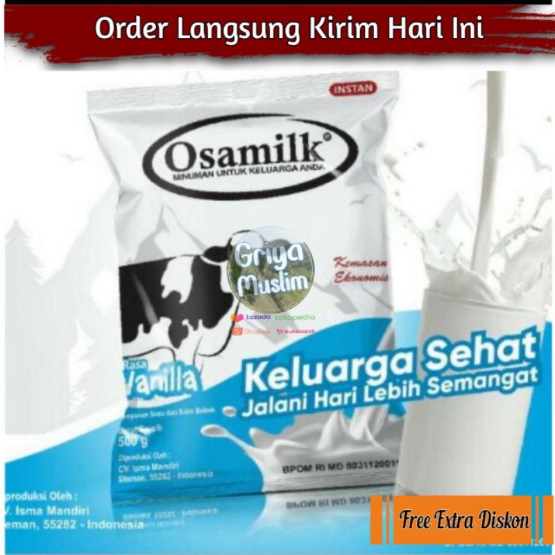 

Osamilk Grosir Susu Sapi Osamil Penggemuk Badan Asli Original Susu Gemuk Untuk Semua Usia 500gr