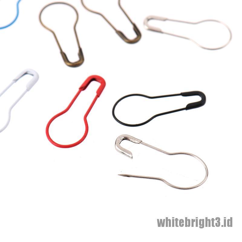 ❤White3 Warna Putih❤ 100pcs Jarum Klip Untuk Merajut Pakaian