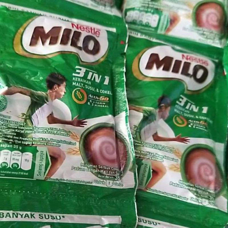 

MILO activeGo 3in1 renceng renteng 5 sachet