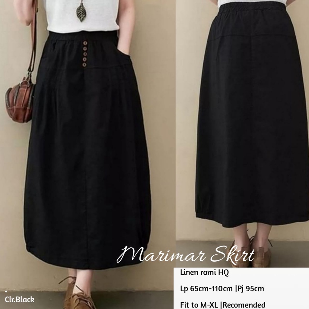 Rok kancing depan cantik gamis daster atasan kaos import murah