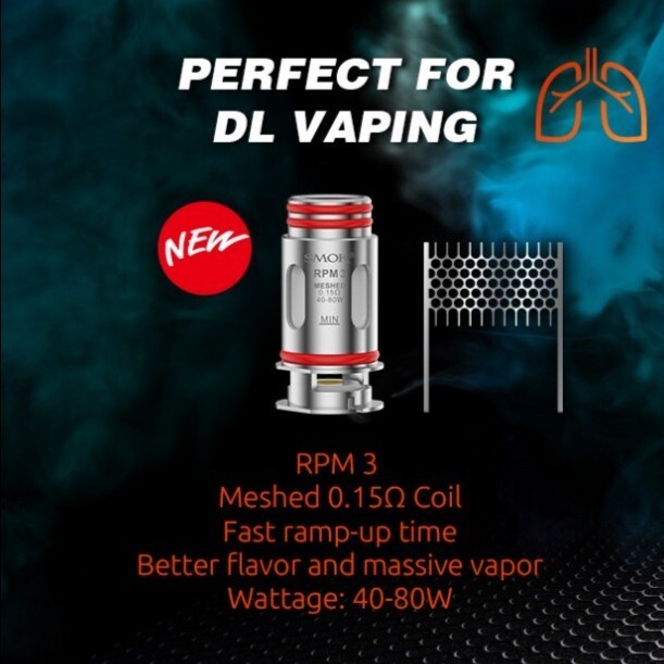 REPLACEMENT COIL SMOK RPM 3 FIT FOR RPM 5 &amp; 5 PRO KIT - NOW READY!!!