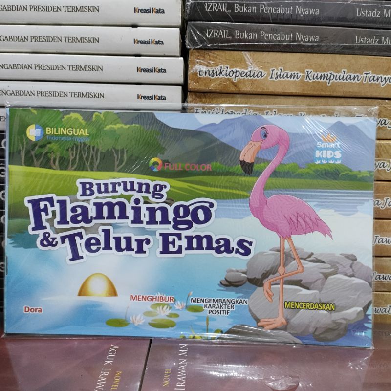 burung flamingo &amp; telur emas