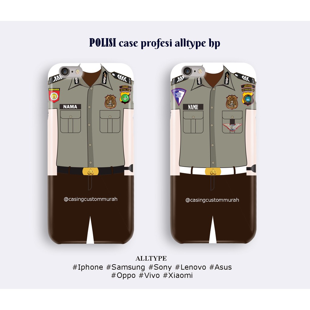 Case Hp PERSIT TNI AD Profesi Custom Nama Gambar Sendiri Shopee