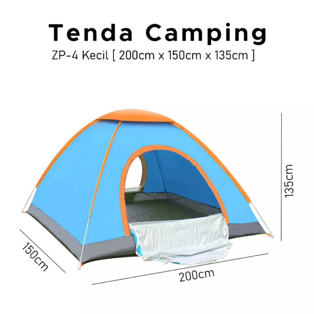 DISKON BESAR!!Tenda Camping Kemah 4-5 Orang/Tenda Camping Anti Air Tenda Camping Zp 5 Simple bisa cod