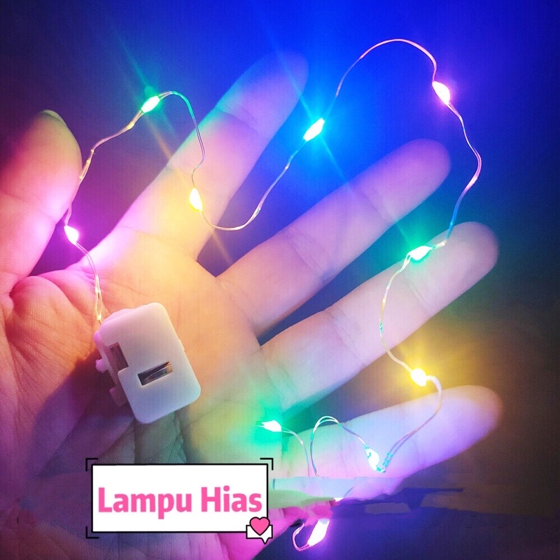 Lampu LED Kawat Warm White Lampu Hias LED Baterai Lampu Tumblr lampu kawat Lampu Kawat Led /LAMPU LED 1 METER LAMPU TUMBLR LAMPU KAWAT MURAH