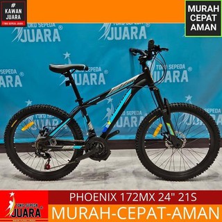  SEPEDA  GUNUNG PHOENIX  172 MX 21S MTB  24  TERMURAH TERBARU 