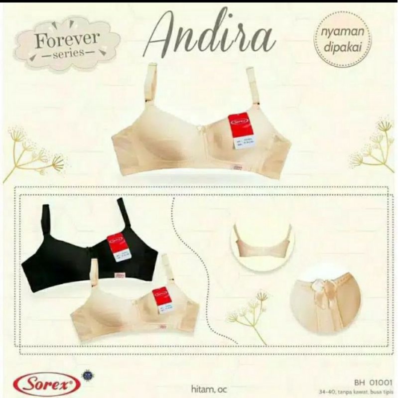 Bra/BH wanita Tanpa Kawat Sorex 01001